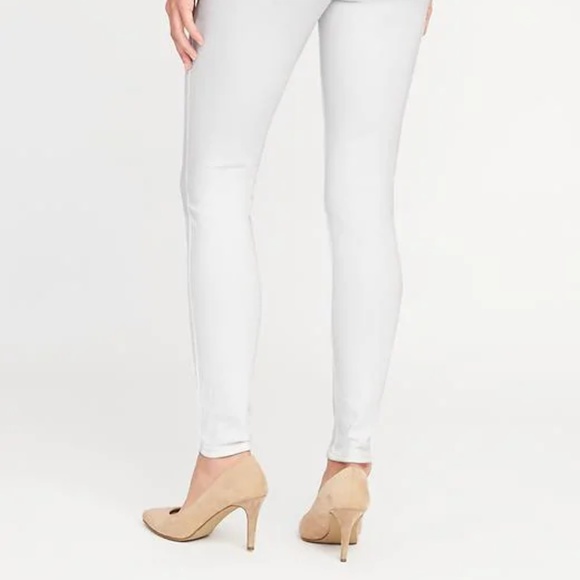 Old Navy Mid-Rise Rockstar Super Skinny Jeans WHT - Picture 4 of 5
